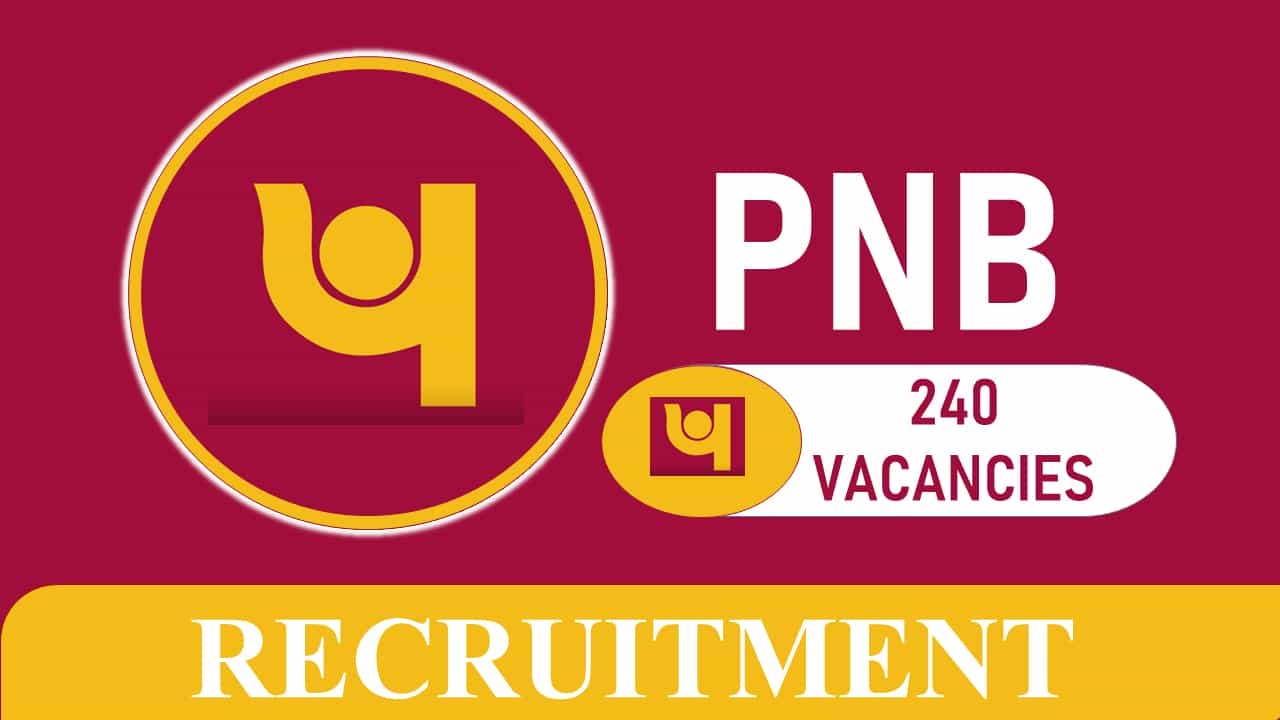 Punjab National Bank Recruitment 2023: 240 Vacancies, Check Posts, Eligibility, Salary and Other Vital Details