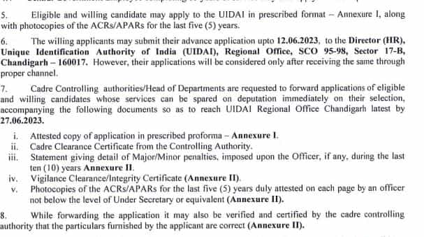 UIDAI Chd RO_SO How to Apply