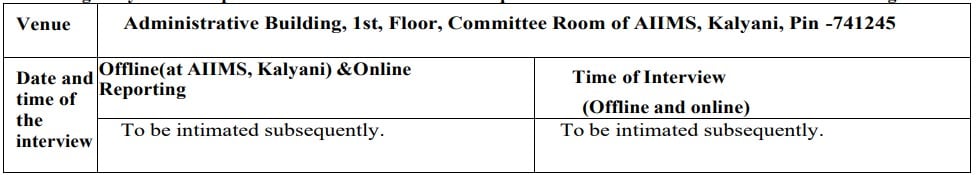 AIIMS Kalyani Recruitment 2023