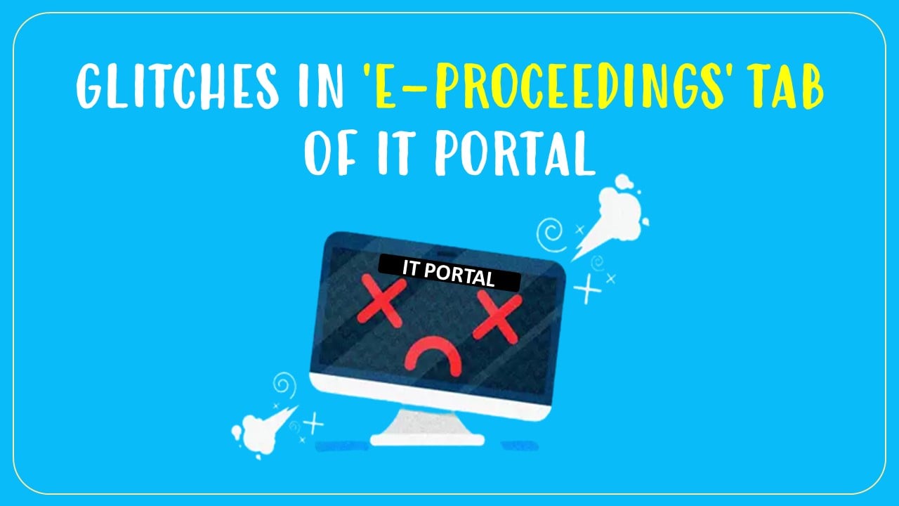Chartered Accountants Association represents against e-proceedings tab of the IT portal