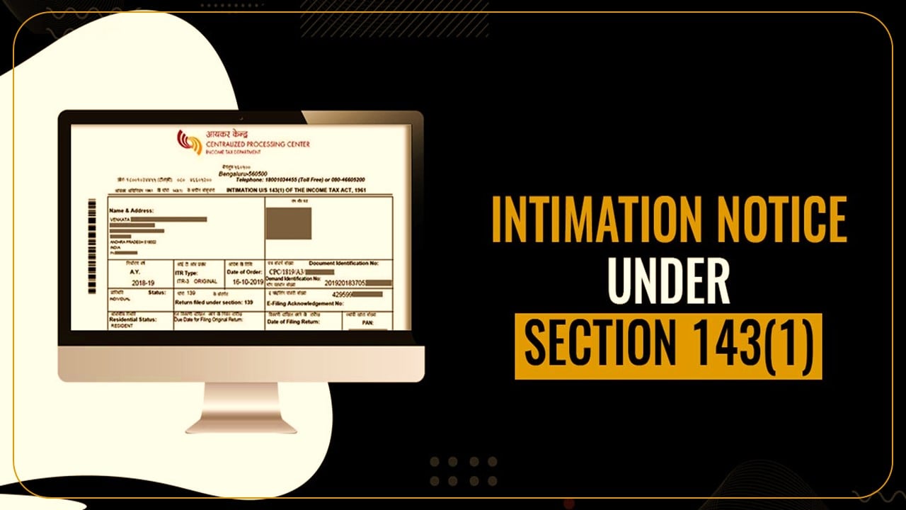Intimation u/s 143(1) on Account of 80P deduction inadvertently sent: Clarifies Income Tax