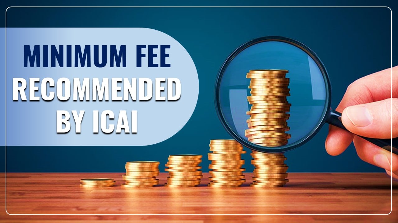 Know Minimum Fee recommended by ICAI to Chartered Accountants related to GST Registration and Other Services