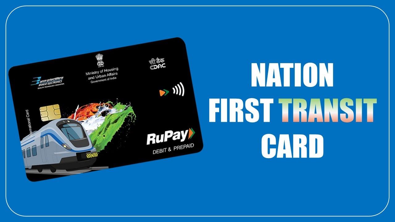SBI Launches India’s first Transit Card