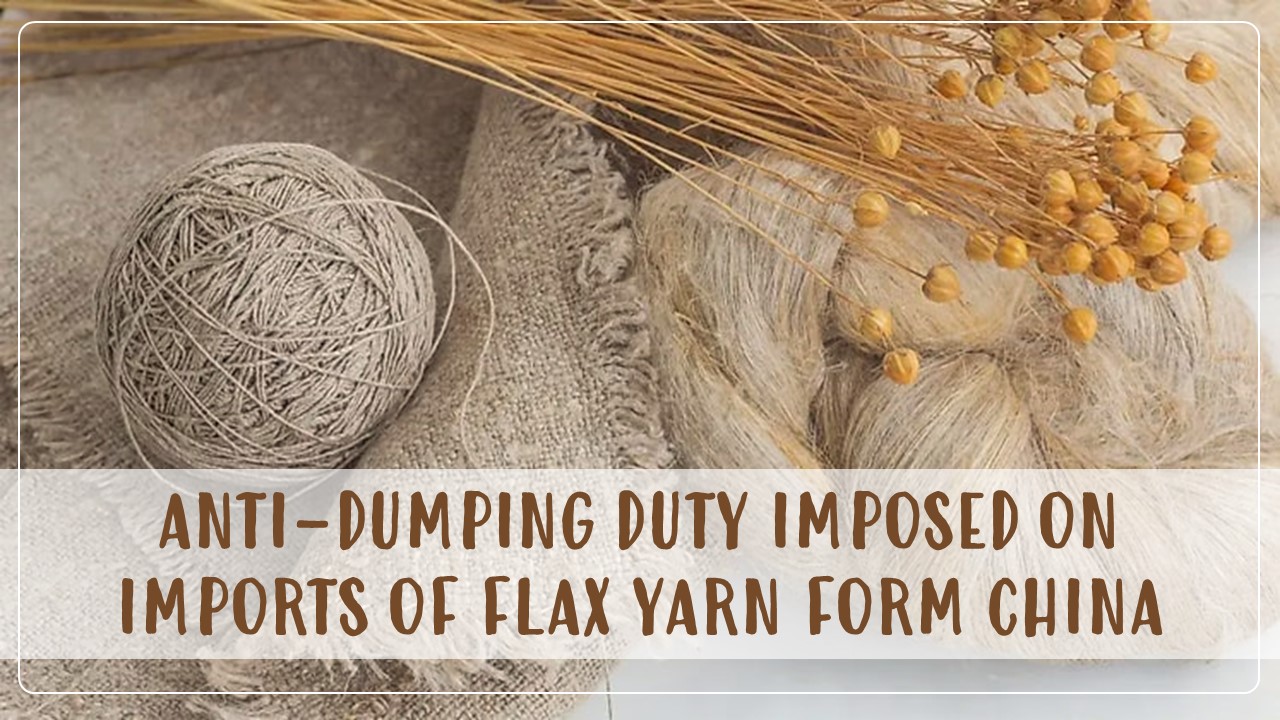Anti-dumping duty imposed on imports of flax yarn of below 70 lea count originating in or exported from China