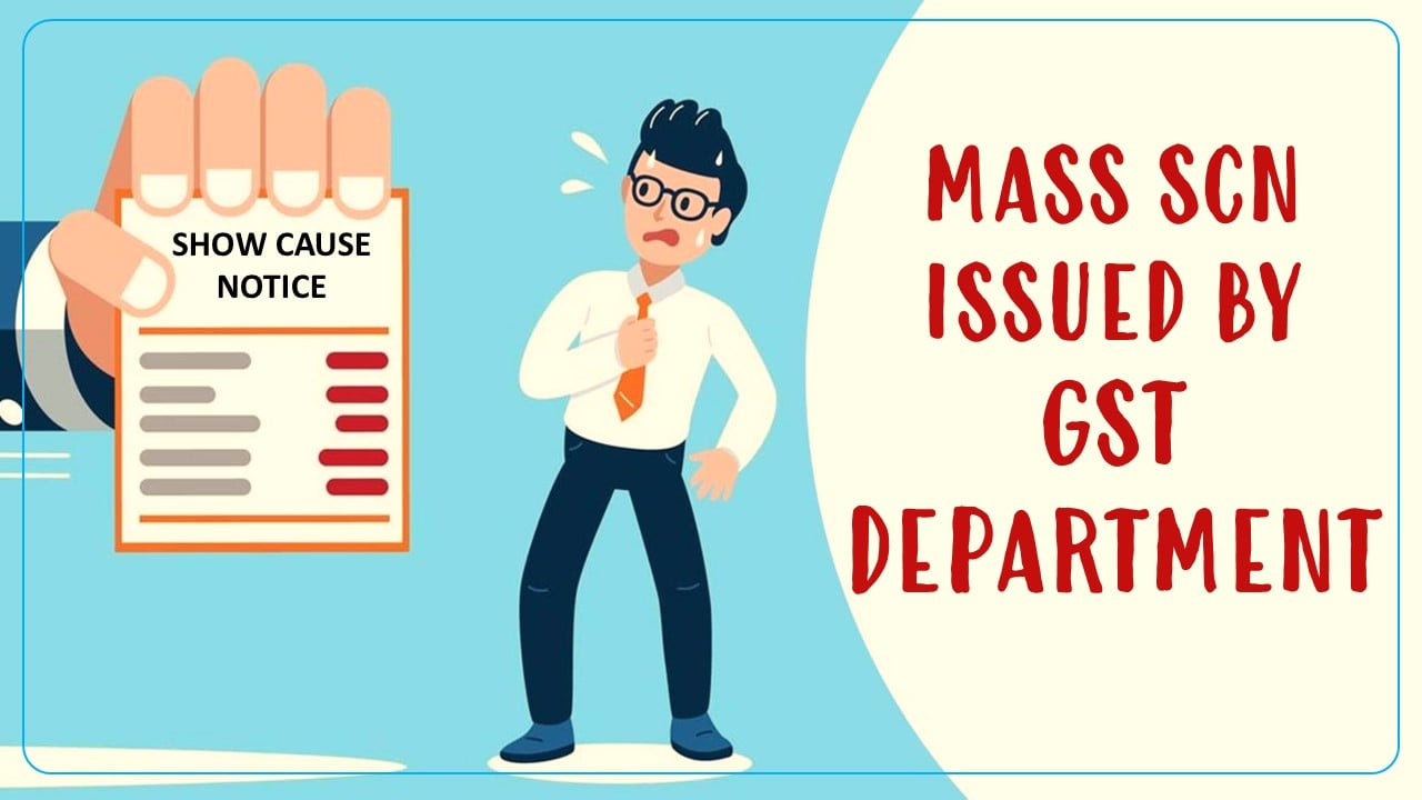 ICAI representation on Mass SCN issued by GST Department in September