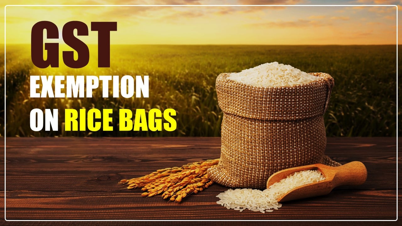 Commercial Tax Minister demands GST Exemption on Rice Bags