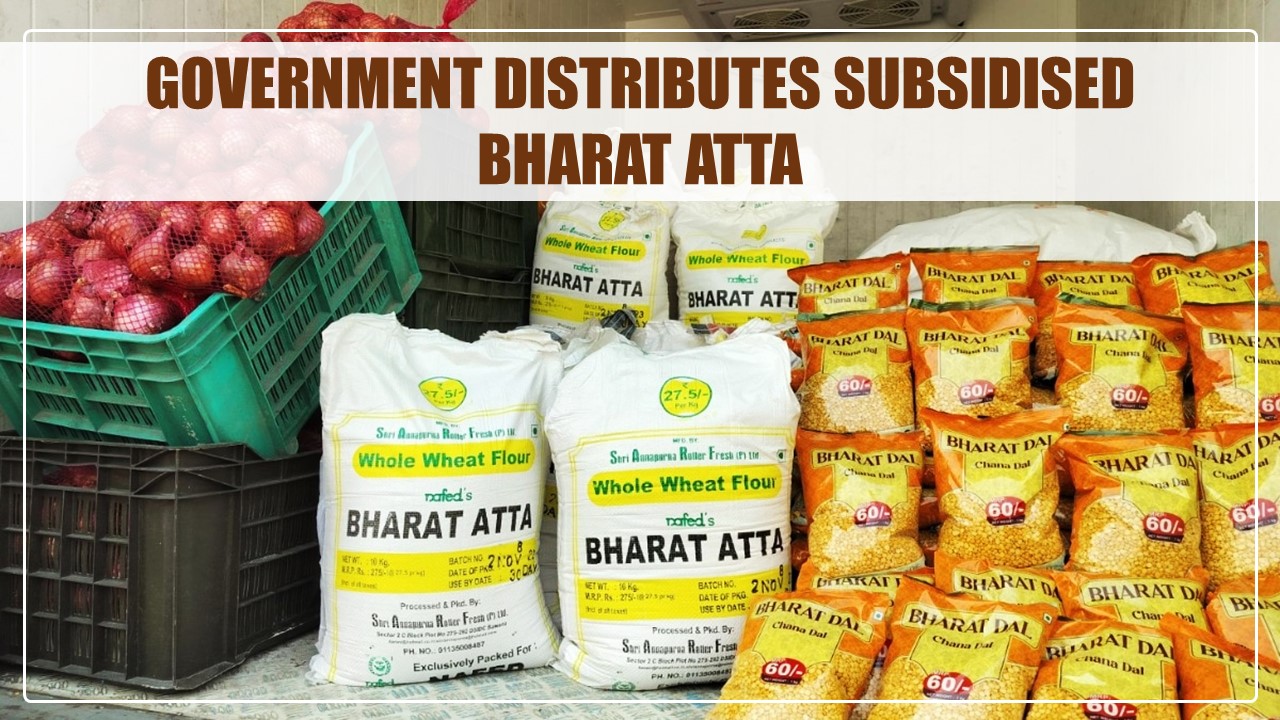 Government distributes subsidised Bharat Atta ahead of Diwali
