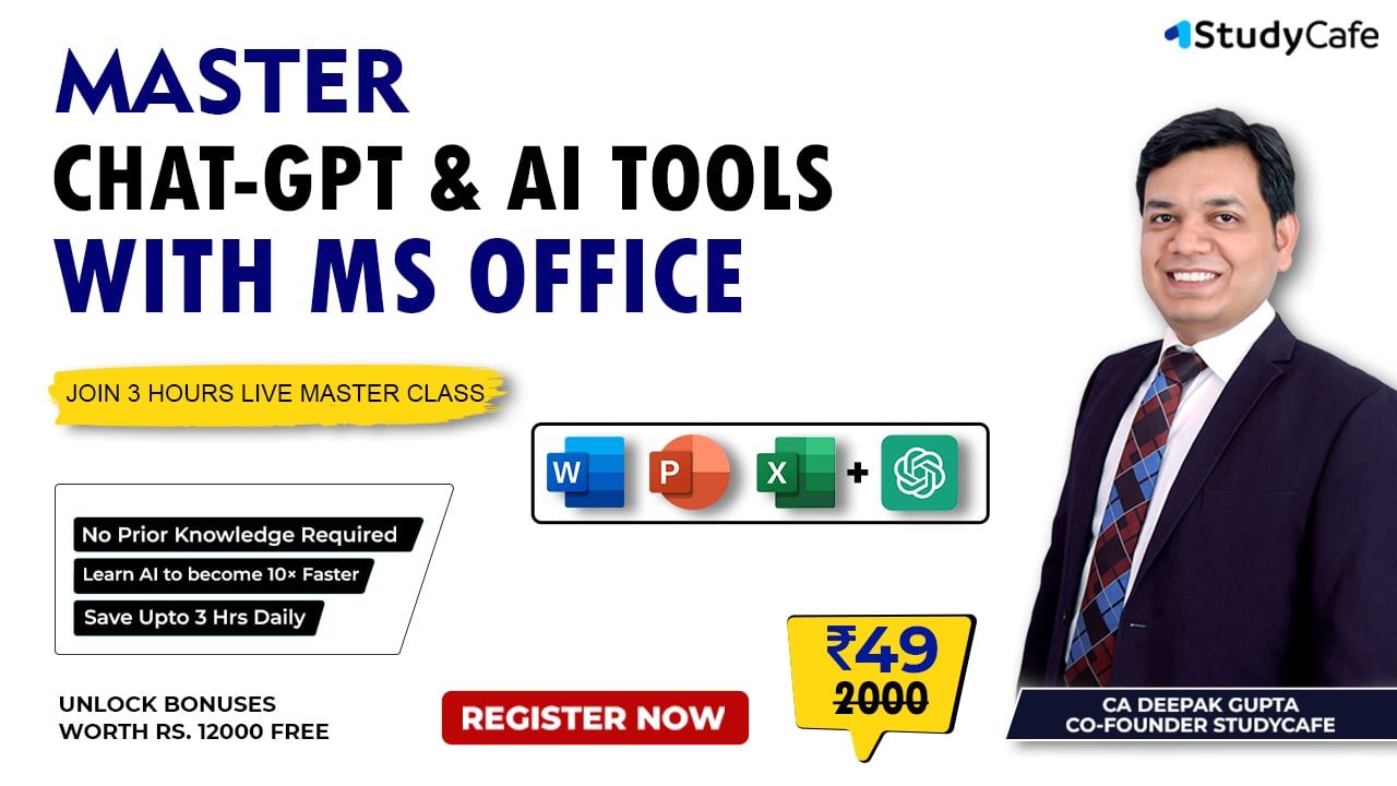 Master Class on CHAT GPT & AI Tools with MS Excel, PPT and Word