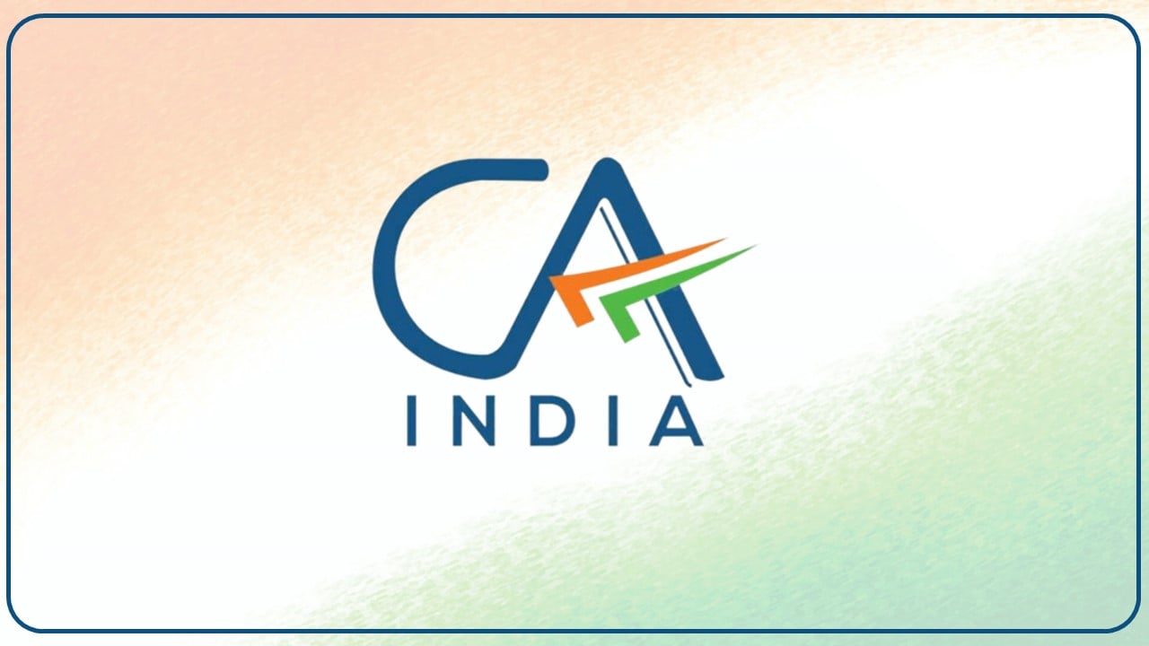 New CA India Logo; Upside-down tick mark symbolises wisdom and value of professionals