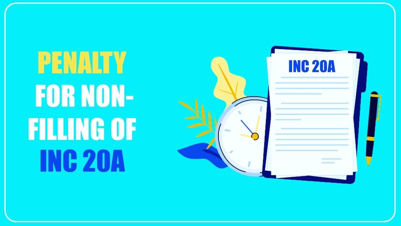 ROC Levies penalty of Rs. 2.75 Lakhs for Non-Filing of INC 20A [Read Order]
