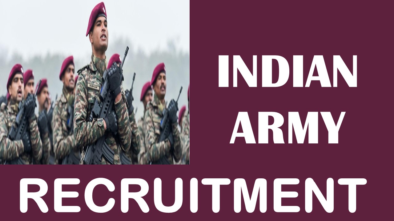 Indian Army Recruitment 2024: New Opportunity Out for 50+ Vacancies, Check Post, Age, Qualifications, Salary and Other Vital Information