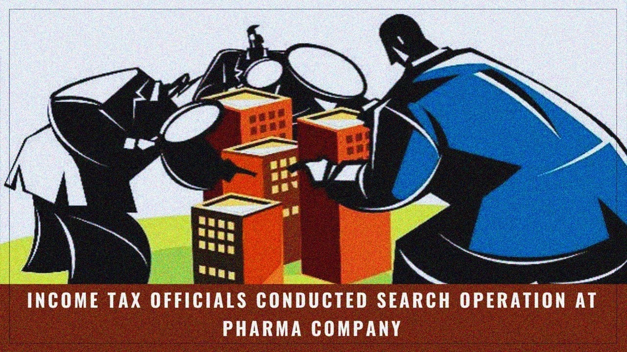 IT Officials seized Rs.1.2 crore Unaccounted Cash from raid at Pharma Company