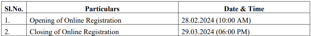 Important Dates for THDC Recruitment 2024