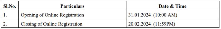 Important Date for THDC Recruitment 2024