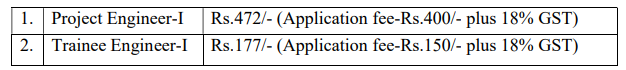 Application Fees for BEL Recruitment 2024,