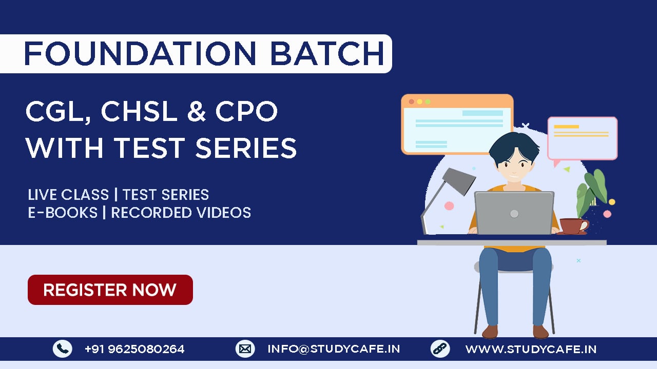 SSC CGL CHSL and CPO Complete Foundation Batch for 2024 Exams with Test Series
