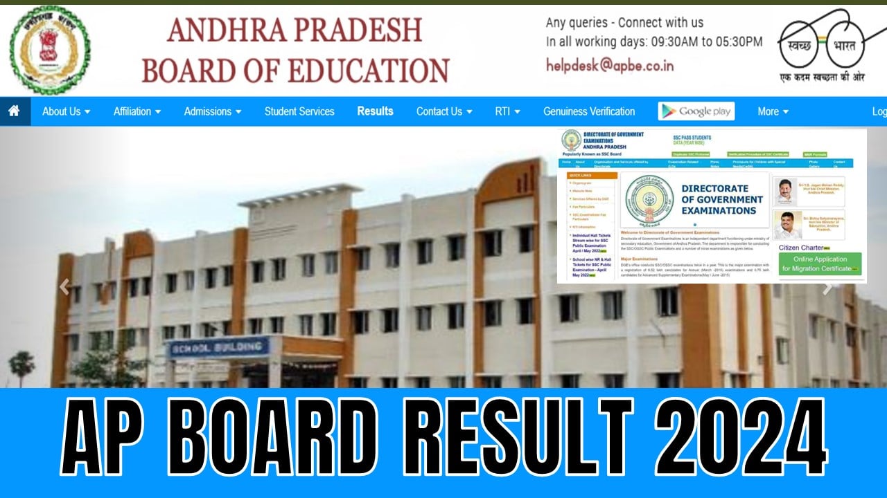 AP Board Class 10th Result 2024: Andhra Pradesh Board SSC Class 10th Result Expected Soon at results.bse.ap.gov.in