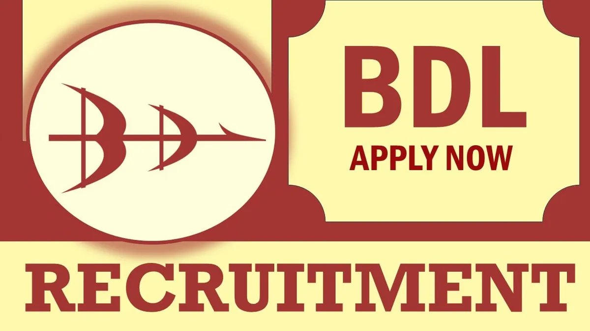 BDL Recruitment 2024: Check Post, Qualification, Age Limit, Salary, and How to Apply