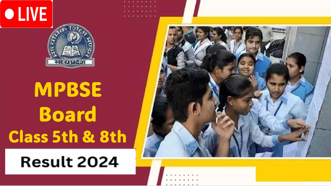 rskmp.in MP Board Class 5th and 8th Result 2024: MP Board Class 5th and 8th Result Out; Know how to View Result