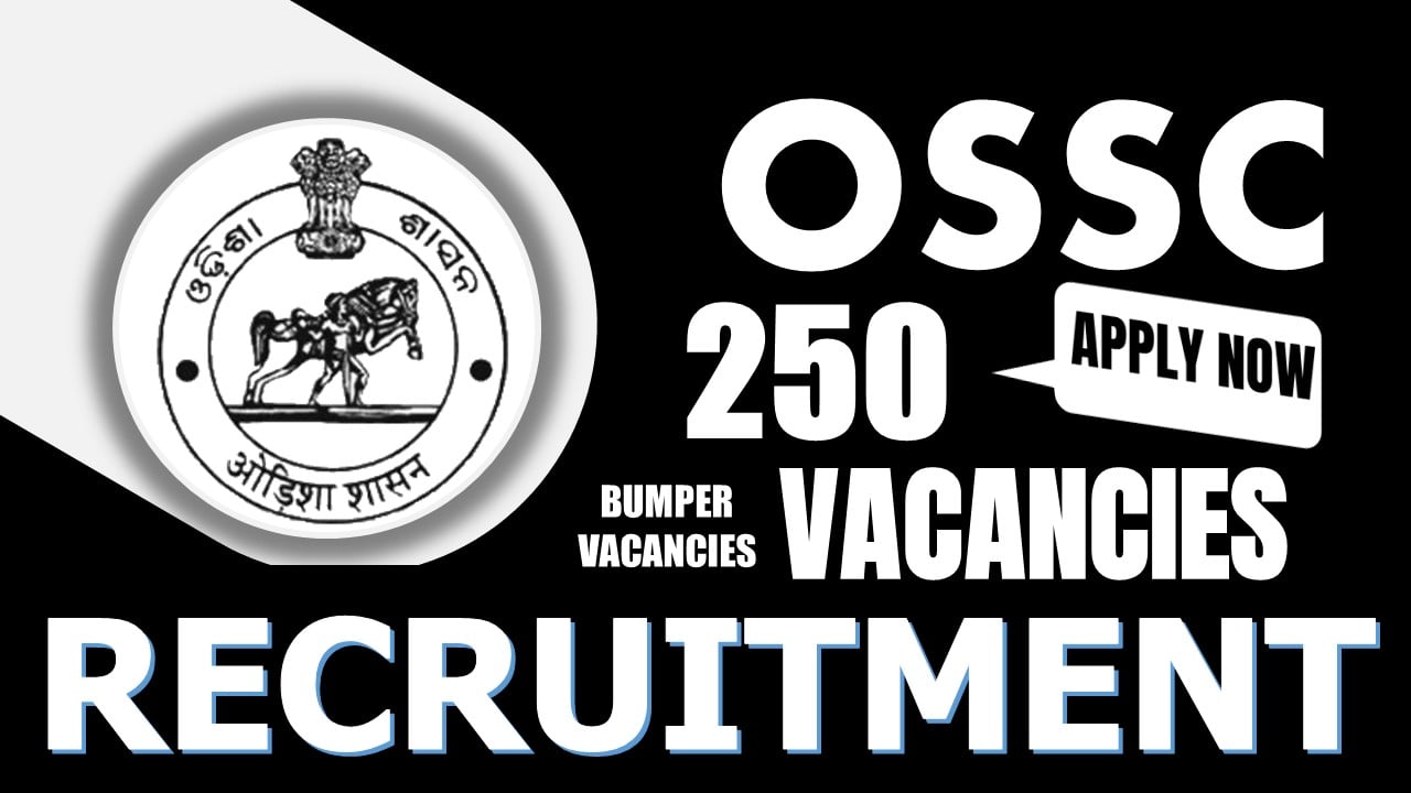 OSSC Recruitment 2024: Notification Out for 250 Vacancies, Check Posts, Age, Selection Process and How to Apply