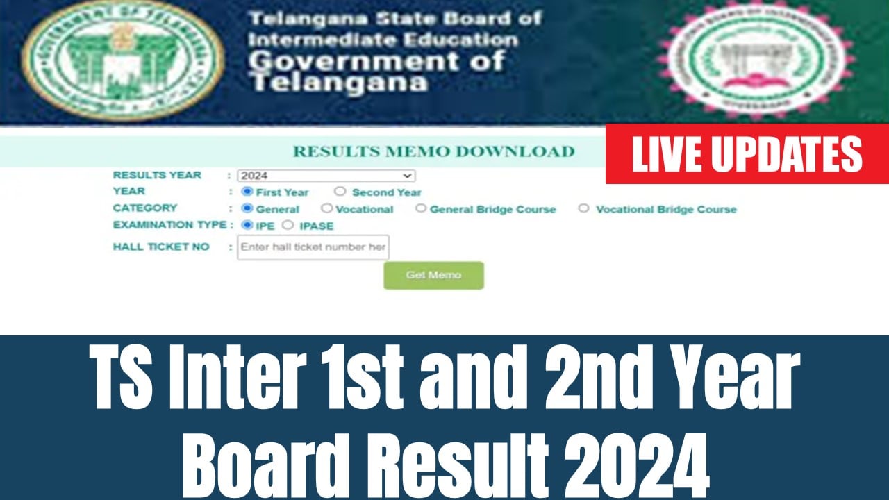 TS Inter 1st and 2nd Year Board Result 2024: Telangana Board Result Today, Check Latest Update