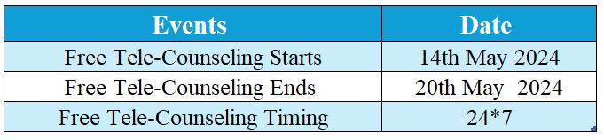 Timeline for CBSE Tele Counseling in 2024