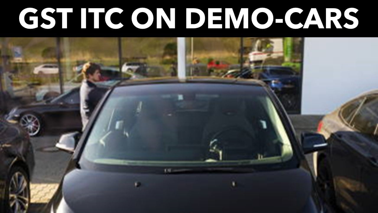 Car Dealer allowed ITC Claim on Demo cars: AAR