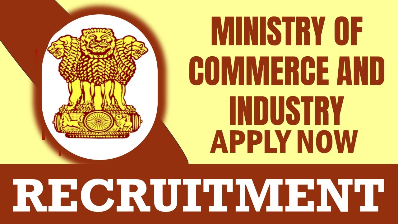 Ministry of Commerce and Industry Recruitment 2024: Check Post, Vacancies, Pay Scale, Essential Qualification, Age Limit and Other Vital Details
