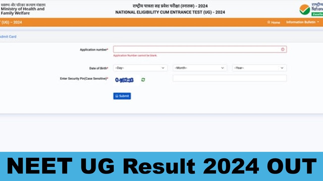 NEET UG Result 2024 Out: NTA Released NEET UG Scorecards at exams.nta.ac.in