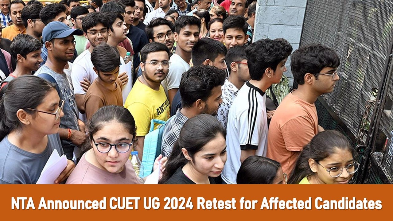 CUET UG 2024 Retest: NTA Announced CUET UG 2024 Retest for Affected Candidates from July 15 to 19, Notice Released