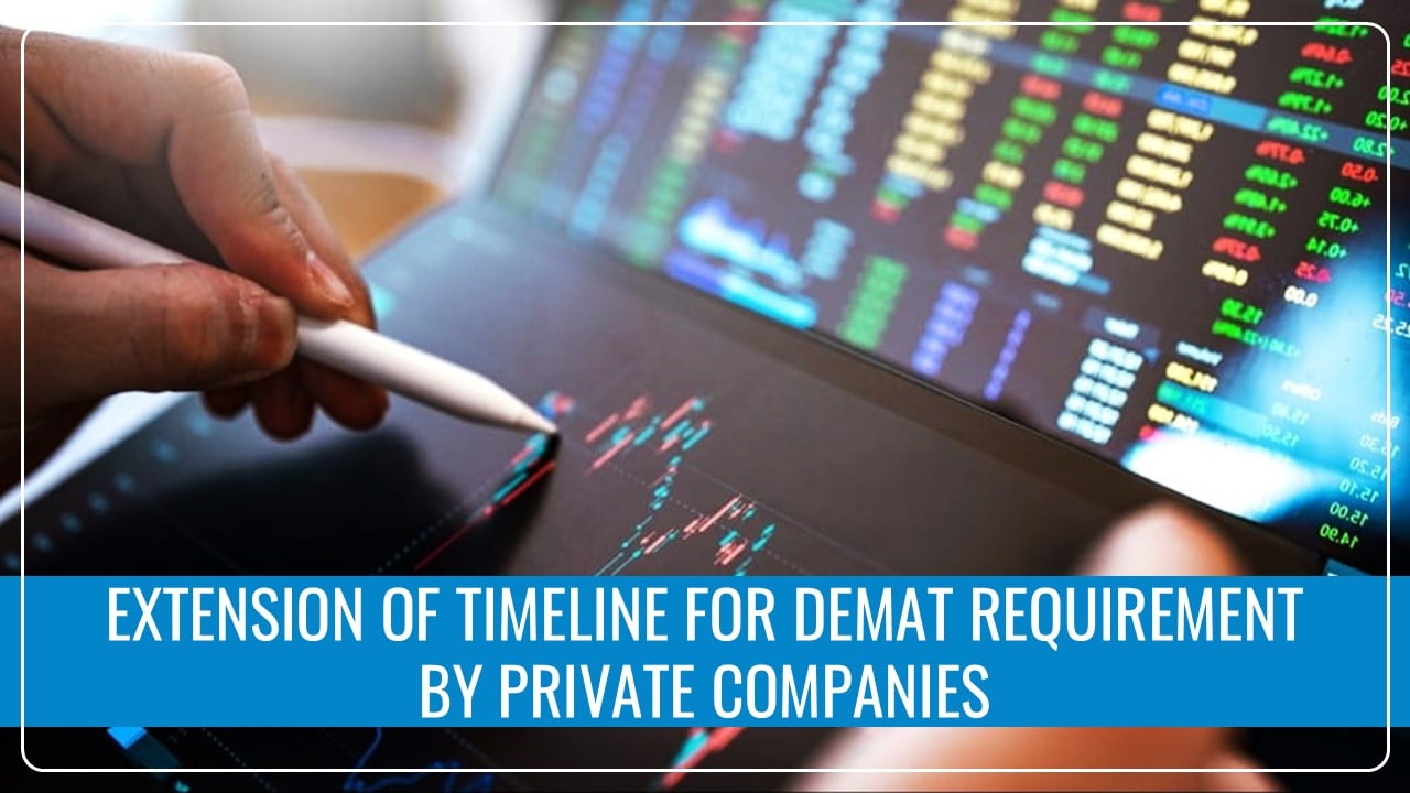 Extend Timeline for requirement of DEMAT for Private Companies: ICSI