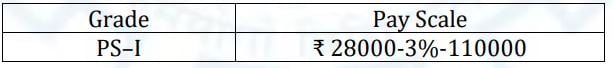 Grade and Pay Scale