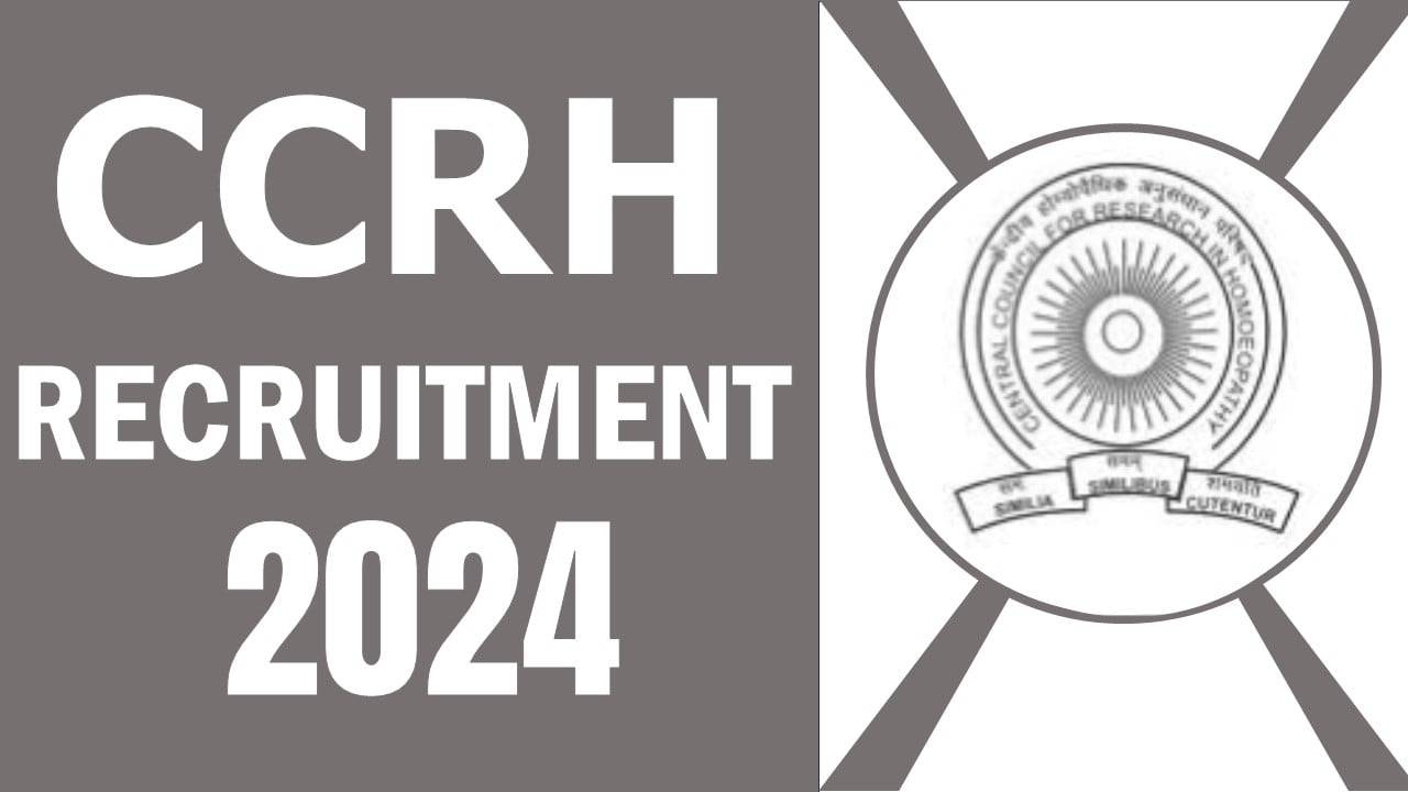 CCRH Recruitment 2024: Notification Out For JRF and SRF Post, Apply Through Walk-In-Interview