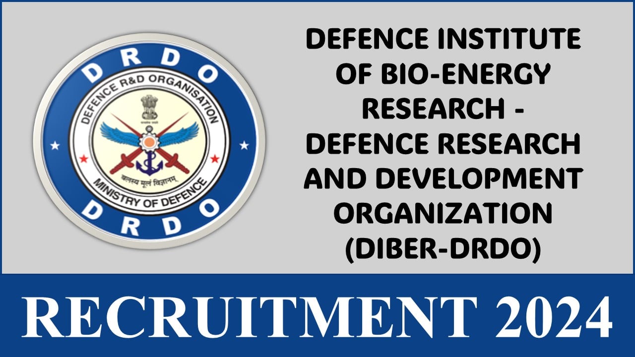 DIBER-DRDO Recruitment 2024: Notification Out, Apply For Walk -in-Interview For JRF Post