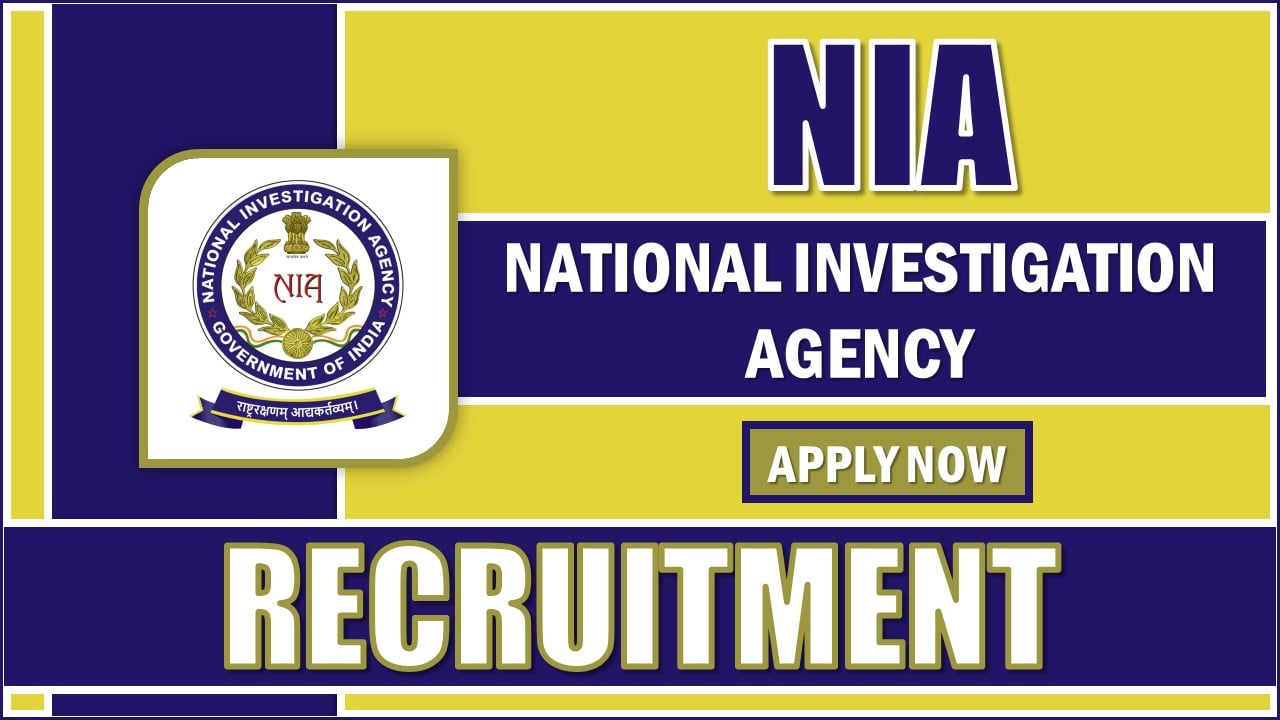 National Investigation Agency Recruitment 2024: Apply For Additional Superintendent of Police Post, Salary Up To Rs.208700