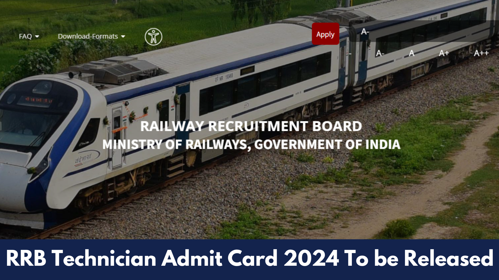 RRB Technician Admit Card 2024 To be Released on this date, Know How to Download