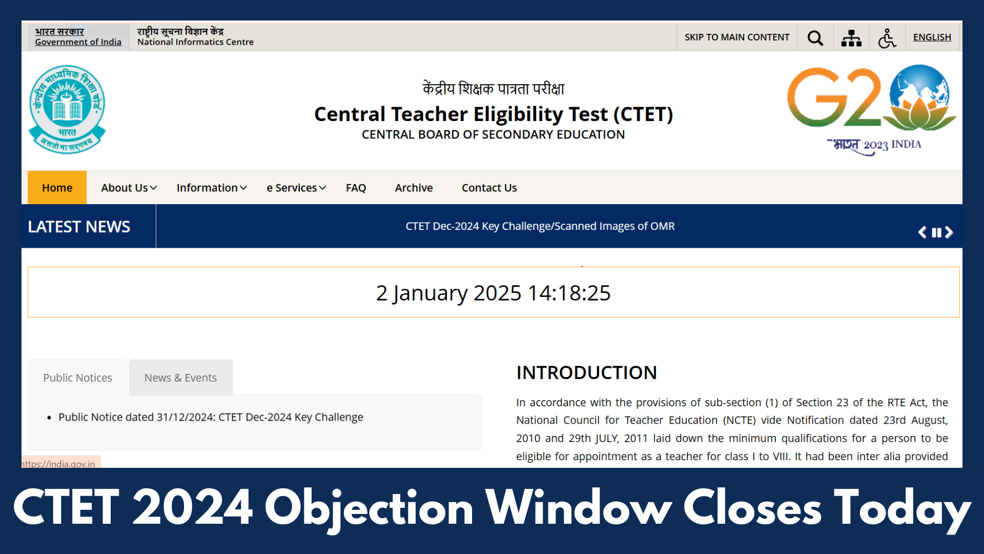 CTET Answer Key 2024: Objection Window Closes Today, Know How to Raise Objections