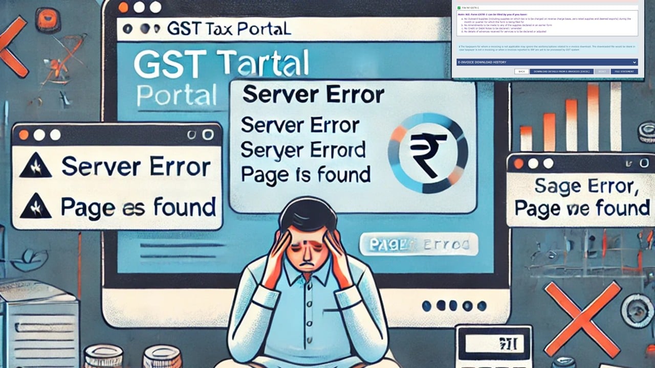 Taxpayers face GST Portal glitches amid GSTR-1 filing due date