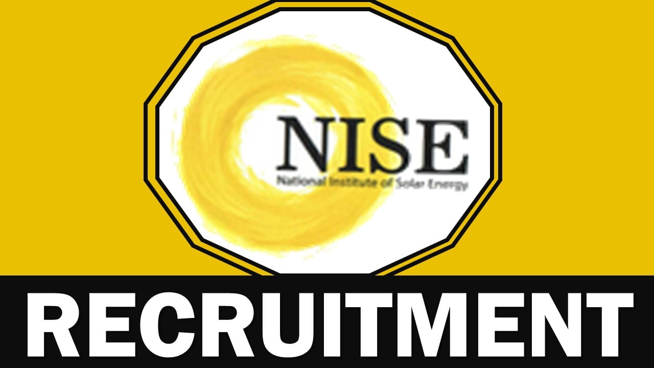 NISE Recruitment 2025: Check Post, Age, and More Details, Application Close Today