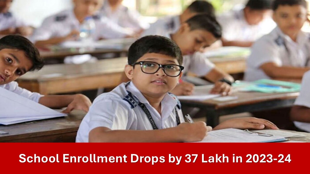 The Decline in School Admissions: School Enrollment Drops by 37 Lakh in 2023-24