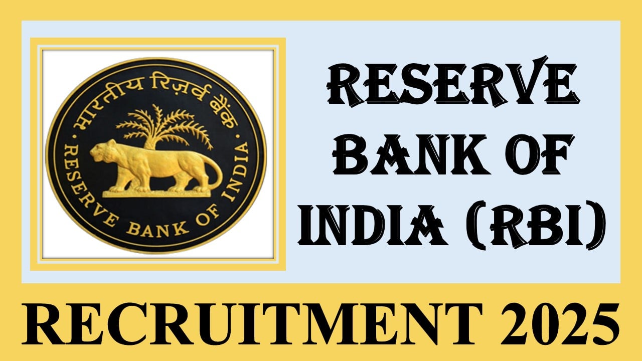 Reserve Bank of India Recruitment 2025: Apply Online For Junior Engineer Post, Application Process Started