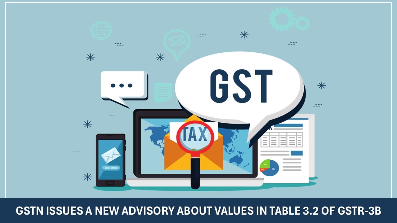 Breaking! Locking of GSTR-3B starts: GSTN Issues a New Advisory About Values in Table 3.2 of GSTR-3B