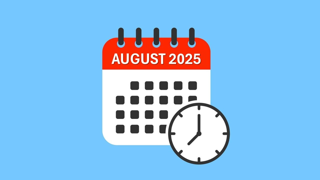 Tax Return Compliance Calendar for August 2025: Key GST, Income Tax, MCA Deadlines You Should Not Miss