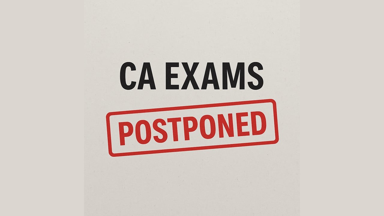 CA Exams breaking: Exams Postponed in selected areas of Punjab amid floods