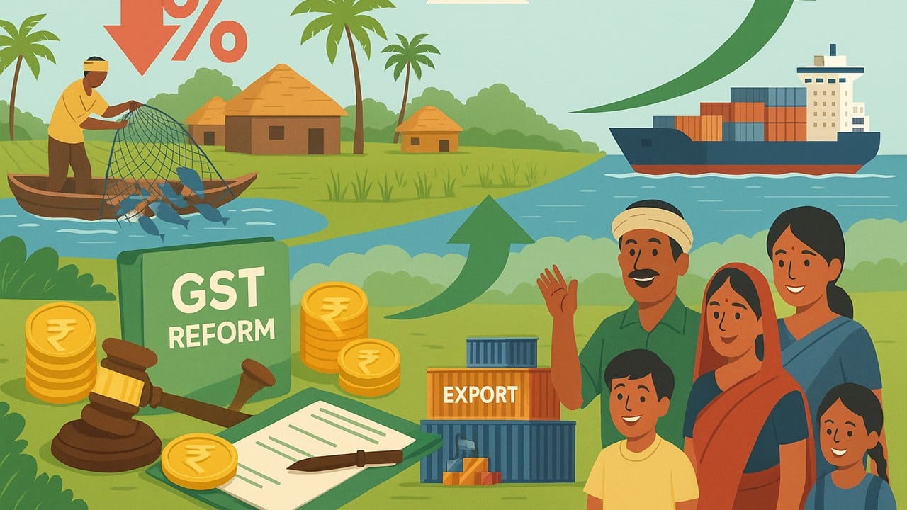 GST Rate Cuts Announced! Big Boost for Fisheries, Exports & Rural Jobs