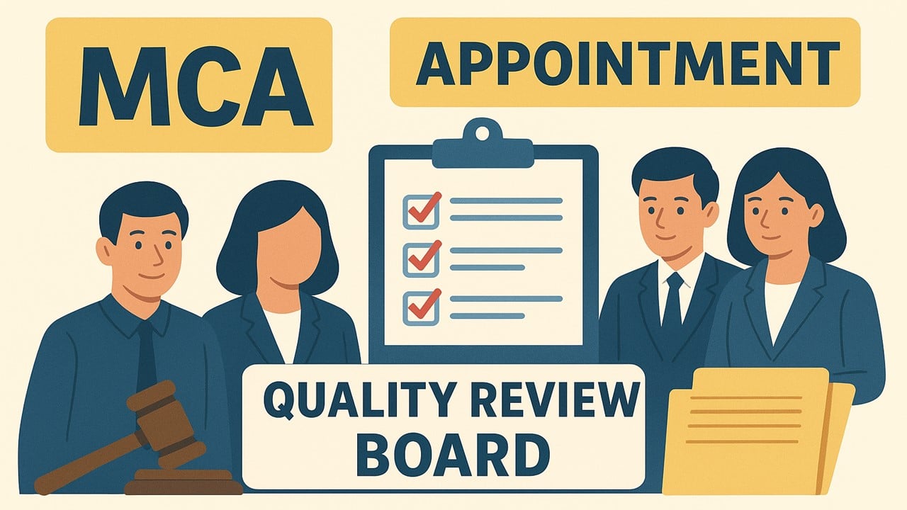 MCA Notifies Appointment of New Chairperson and Members to Quality Review Board