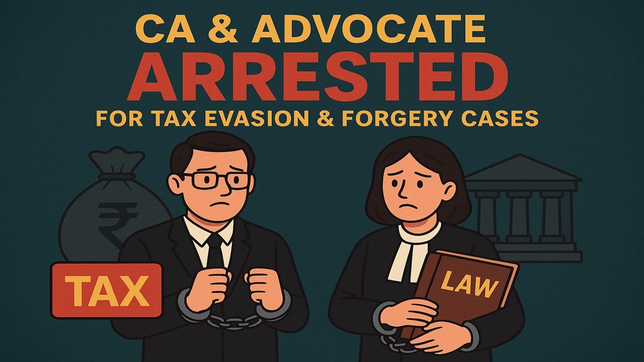 DGGI Cracks Down on Rs. 79 Crore Tax Evasion Network: Chartered Accountant and Advocate in Custody