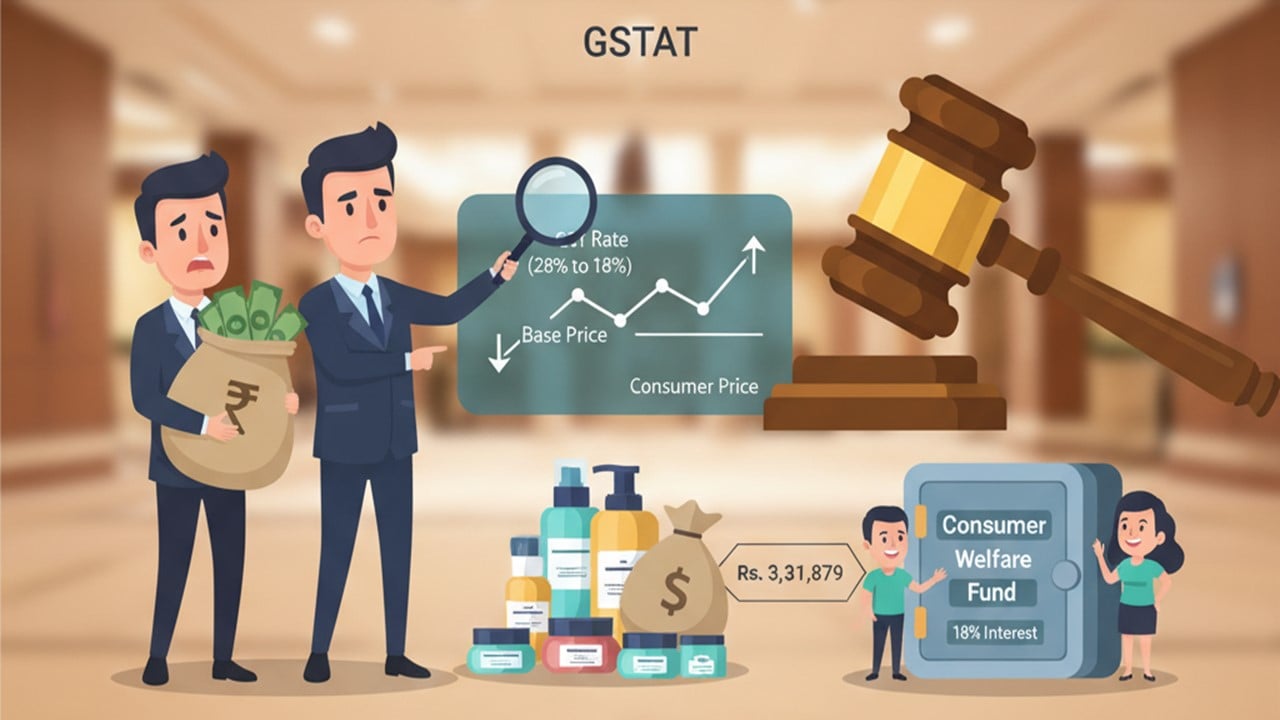 GSTAT: Distributor Profiteered Rs. 3.31 Lakh by Increasing Base Price Post-GST Cut