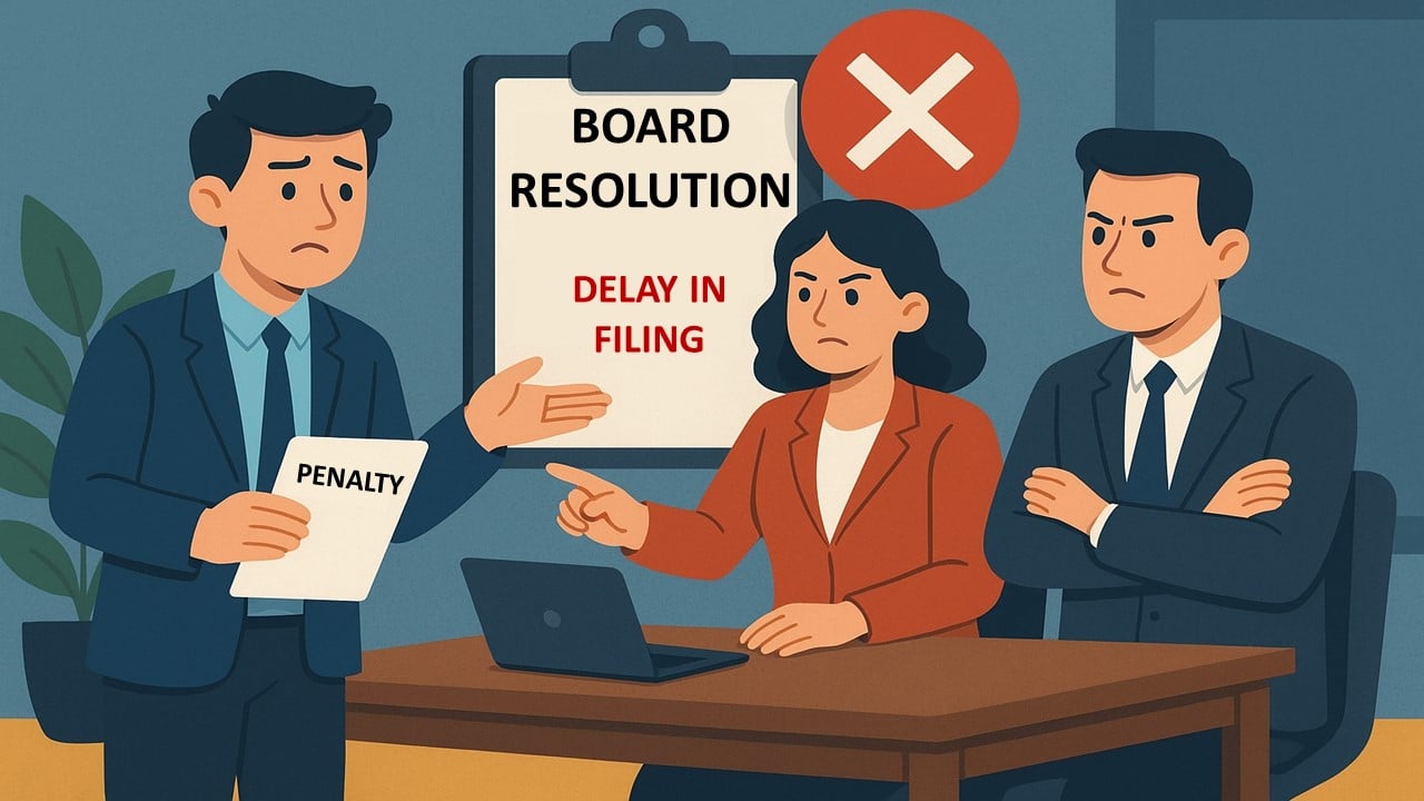 ROC Levies Penalty on Company for Delay in Filing Board Resolution