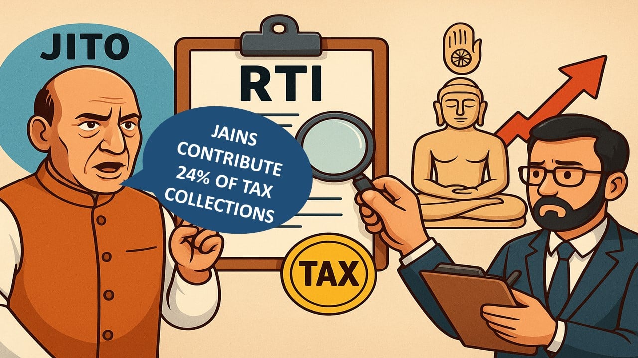CA Exposes RTI Bombshell on Rajnath Singh’s Tax Remark About Jain Community